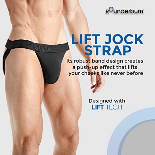 Rounderbum | תחתונים לגברים - הרמת רצועת ג'וק | רצועות ג'וק לגברים - תקציר ג'וק | אפקט לחיצה - עיצוב